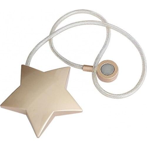 Punch Free Magnetic Pentagram Star Curtain Buckle Holder Tieback Home Decor