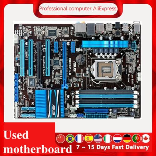 For ASUS P8P67 LE Computer Motherboard LGA 1155 DDR3 For Intel P67 P8P67 Desktop Mainboard SATA II PCI-E X16 Used