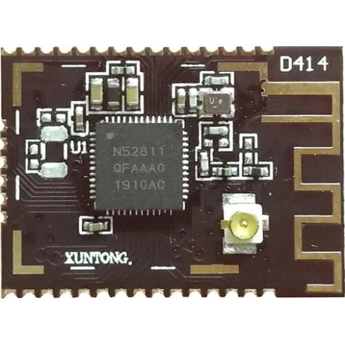 5pcs/lot free shipping PTR9611+ BLE5.1 nRF52811 low energy module IPX antenna module zigbee thread 2.4G module