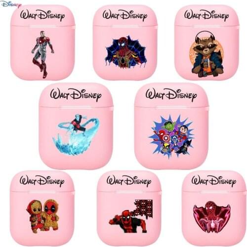 2021 Disneys new Marvel Iron Man Silicone Bluetooth Wireless Earphone Case for AirPods Protective Cover Skin Accessories Pods C