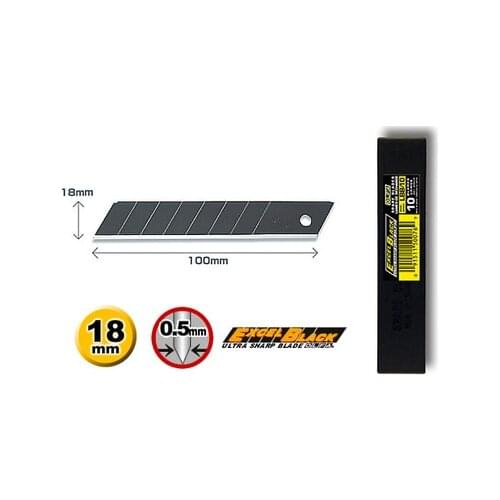OLFA Blade Black Type 18mm LBB-10 LBB-50 PL-1 L-1 L-2 L-3 OL FL CL ML SL-1 EXL XL-2 BN-L BN-AL NOL-1 NL-AL