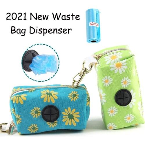 Protable Dog Poop Travel Bag Dispenser Dog Poop Waste Bag Holder Outdoor Pouch Garbage Bags Organizer Pet Pick Up Poop Bag Holde