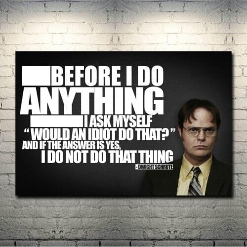 The Office TV Series Rick Negan Art Silk Canvas Poster Print 13x20 24x36 inch For Living Room Wall Decoration-003