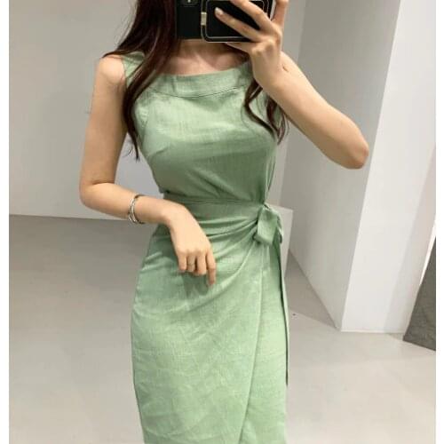 Зеленые летние платья TOPINEUP China At AliExpress