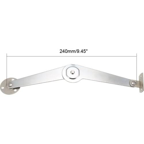 Uxcell 9-inch Iron Lid Lift Up Support Hinges Stay Holder for Cabinets Cupboard Wardrobe 1Pair