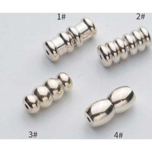 100% 925 Sterling Silver Necklace Twist Screw End Clasps High Quality Ornament Connector Clasp DIY Jewelry Making Accessories