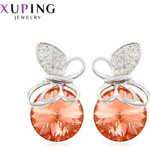 Xuping Jewelry Earrings Classical Crystals Exquisite Animal Shaped Thanksgiving Gifts 92317
