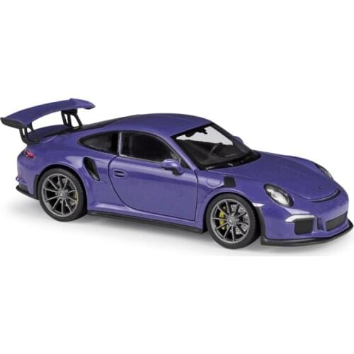1:24 Diecast Model 2016 911 GT3 RS Blue Red White Alloy Car Metal Toys gift modified car simulation model For Collection