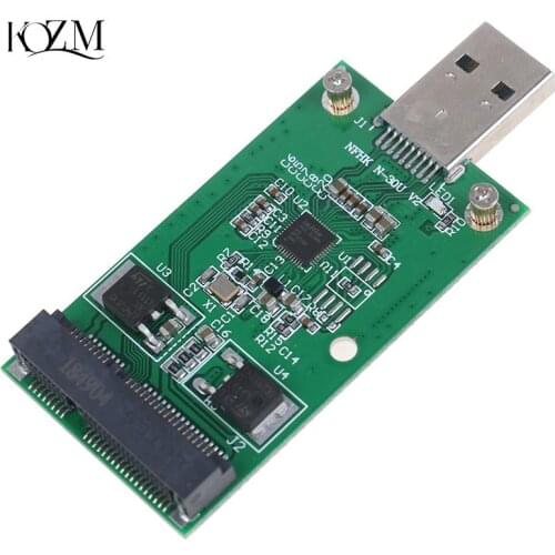 1Pc Mini USB 3.0 to PCIE mSATA External SSD PCBA Conveter Adapter Card Computer Connectors Supplies