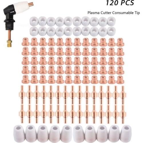 120pcs Plasmaschneider PlasmabrennerErsatzteilesetfür PT-31 SG-55 CUT40 / 50