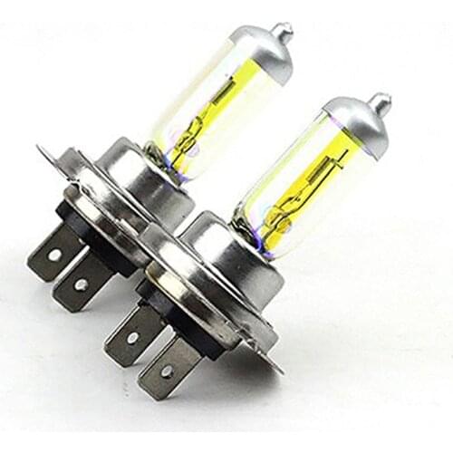 2 Pcs Car Super Bright H7 Xenon Halogen Front Headlight Light Bulbs Lamp 12V Power Saving Car Headlights H7 Halogen Car Light