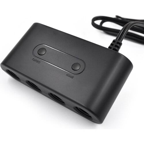 4 Ports for GameCube GCN Controllers USB Adapter Converter for Nintend Switch/UWii/Emulator Dolphin PC Turbo and Home Function