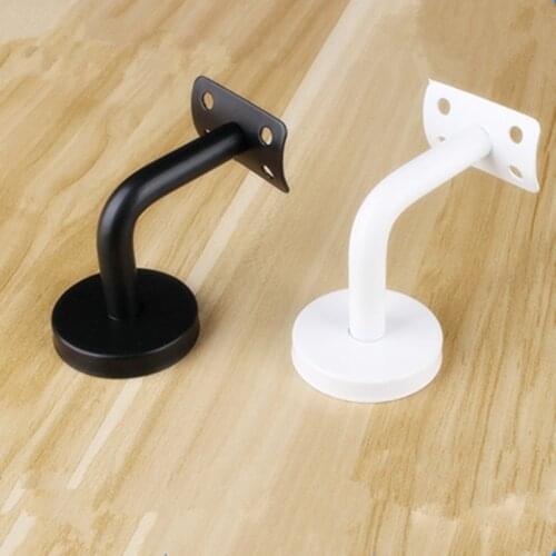 6Pcs/Lot 60*60mm Stainless Steel Handrail Wall Mount Brackets Bracket white black paint lacquer With Screw and anchor