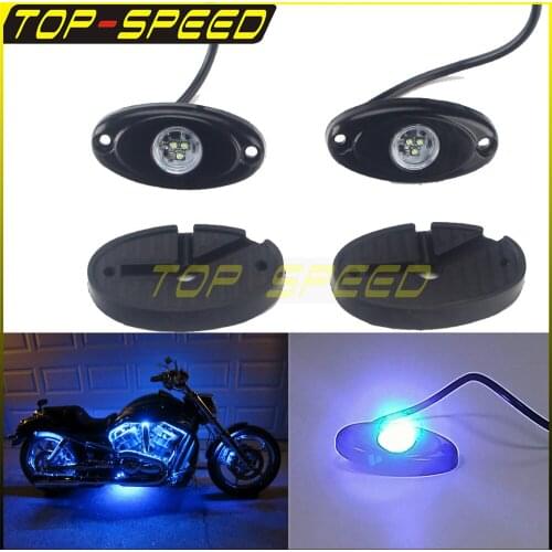 9W Motorcycle DC 9V~32V LED Rock Lights For Harley XL883 FLHX Street 750 XR1200X Reverse Light Car lights Off-Road Lights