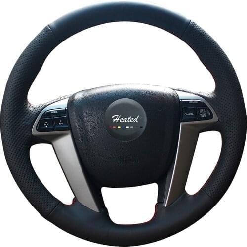 Wheel steering cover for Honda Accord 8 2008-2013 Odyssey 2011-2014 Pilot 2016 2017 Microfiber leather Braid on the wheel