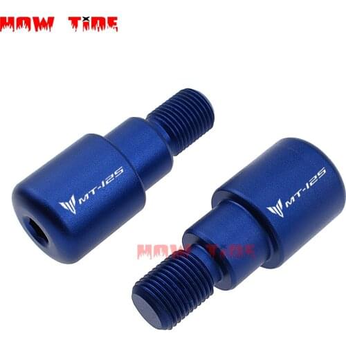 CNC Motorcycle Handlebar Ends Grips Slider for Yamaha MT-125 MT125 MT 125 2014-2017 2015 2016 Motorbike Handler Bar