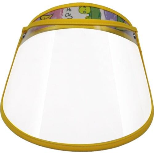 Children Anti-fog Hat Sun Hats Full Face Screen Anti-fog Transparent Empty Top Hat Sun Visor Hat Outdoor Reusable Shield