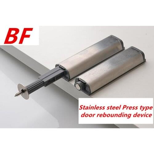 Door Stopper Cabinet Catches Stainless Steel Push to Open Touch Damper Buffers Soft Quiet Closer Furniture Hardware