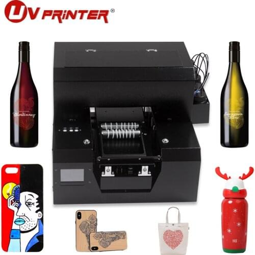 Card colorful pattern printing high resolution UV inkjet printer A4 small portable for mobile phone case/photo/gift box