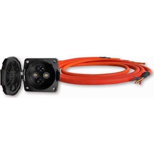 KHONS ev DC charger connector evse charging ccs combo cables63A/125A/200A CHAdeMo inlet socket