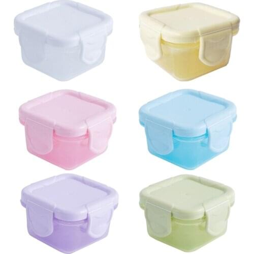 4 Pieces/Set 60ml Baby Food Storage Box Infant Newborn Food Freezer Fresh Cup 24BE