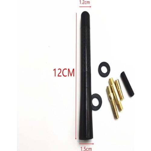 4.7 Inch 12cm Short Carbon Fiber Radio Antenna Signal For Suzuki Aerio Ciaz Equator Esteem Forenza Forsa Grand