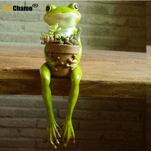 Creative Nordic Frogs Baskets Garden Decorations Animals Potted Plants Succulent Ornaments Murals Home Decoration Crafts Gifts