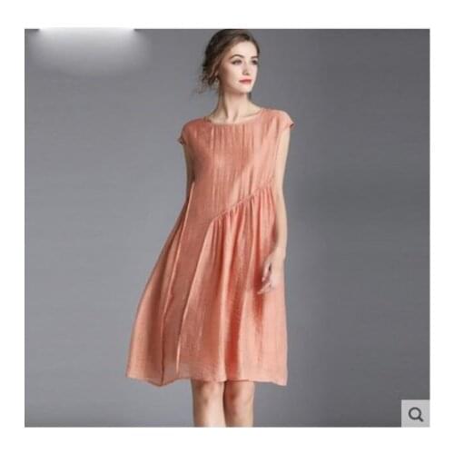 2020 Summer dress womens wear new fashion in the long doll dress fat MM to cover up the Korean version of the big swing dress