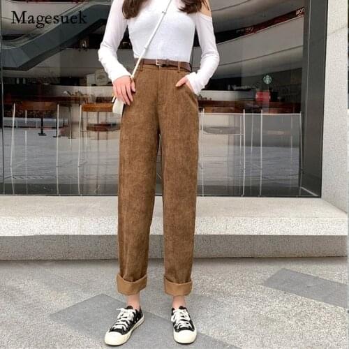 Женские вельветовые брюки Magesuek China At AliExpress