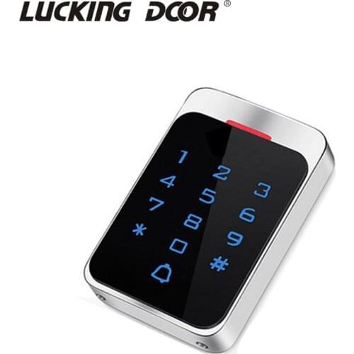 Metal Waterproof 125KHz RFID Touch Screen Keypad 13.56MHZ Standalone Access Controller Touch screen Door Lock SystemT50