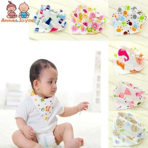 5pc/lot Baby Bibs 100% Cotton Triangle Head Scarf Boy Kerchief Baby Bibs Girl Babador Bandana Dribble Bib Trk0004