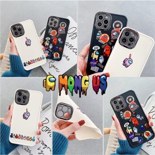 New Among Us Phone Case for IPhone 12 Mini 11 Pro Max 8 7 Plus X XS Max XR Soft TPU Bumper Cover Anime Cool Cute Game Phone Case