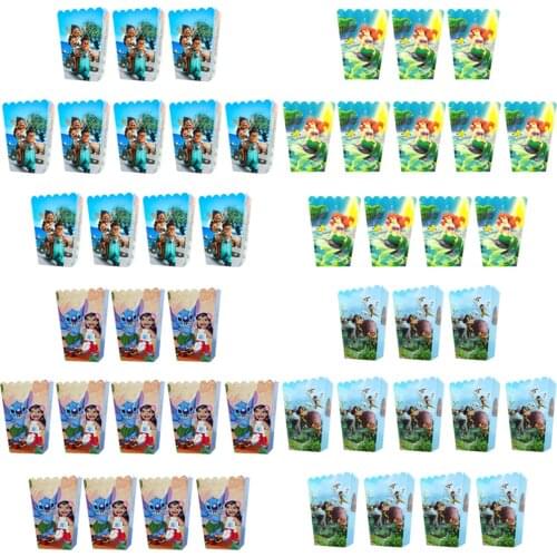 Wholesale Toy Story Party Paper Popcorn Boxes Gift BoysBirthday Party Decorations Kids Favor Gift Bags Baby Shower Supplies