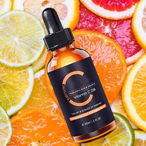 Vitamin C Whitening Serum Hyaluronic Acid Face Cream and Vitamin E Anti-Aging Serum for Face Eye Treatment SK88