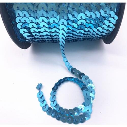 6mm 5Yards Sequin Flat Round Loose Sequins Crafts Paillette Sewing Clothes Decoration DIY Accessory Lentejuelas Para Coser#19