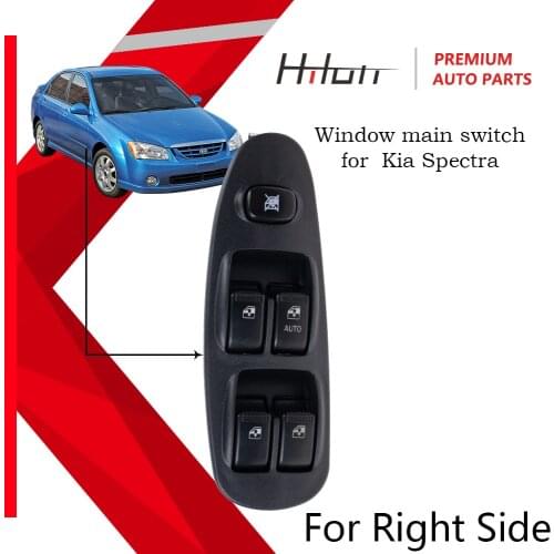 Right Side Electric Control Power Front Window Main Switch for Hyundai Kia Spectra