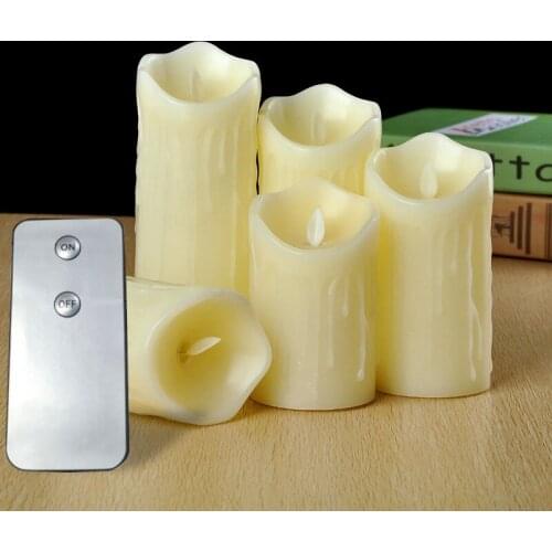 Remote Control LED Flameless Candle Lights New Year Candles Battery Powered Led Tea Lights Easter Candle