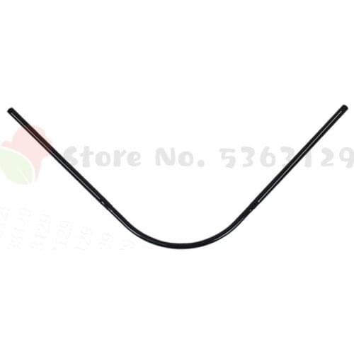 Extendable Corner Shower Curtain Rod Pole Black Stainless Steel Rail Rod Bar Bath Door Hardware Heavy Loaded With 12 Metal Hooks