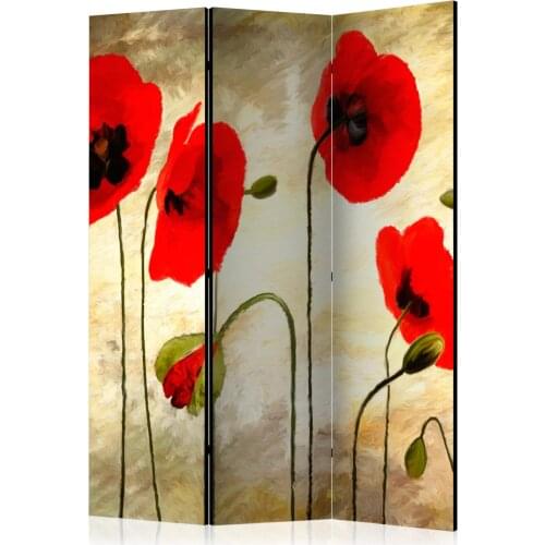 Windbreak-Golden Field of Poppies [Room Dividers]