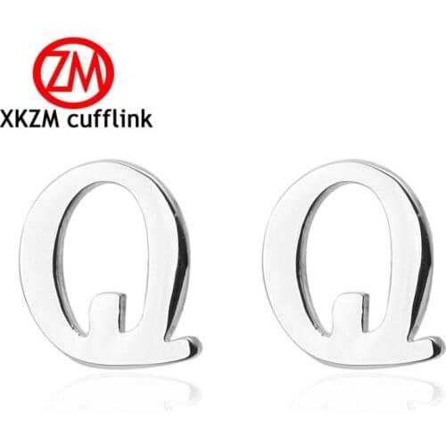 New Style Letter Q Cufflinks for Mens Wedding Cufflinks Simple Shirt Cufflinks Male French high Cuff Links Suits Accessories