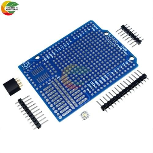 1 set of standard prototype screw shield board suitable for Arduino R3 compatible modified version supports A6 A7 module