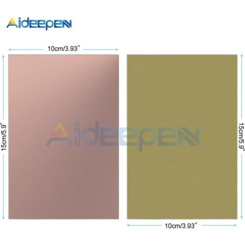 1Pcs FR4 PCB 7x10cm 10x15cm Single/Double Side Copper Clad Plate DIY PCB Kit Laminate Circuit Board 7*10 cm 10*15 cm
