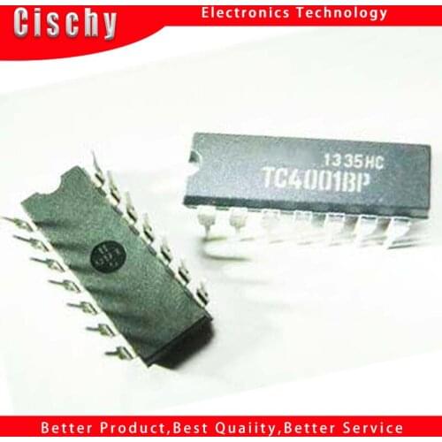 10pcs TC4001BP DIP-14 TC4001 DIP14 4001BP DIP