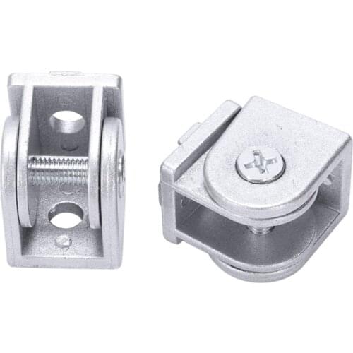 2Pcs/Lot Alloy Flexible Pivot Joint Connector For Eu Standard Aluminum Extrusion Profile 2020 Retail