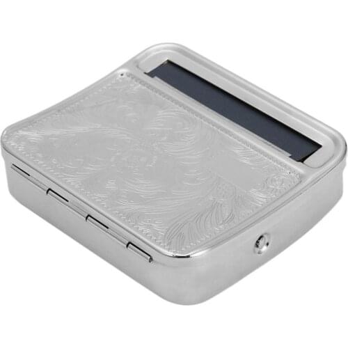 30pcs Automatic Tobacco Roller Box Cigarette Rolling Machine Case Metal