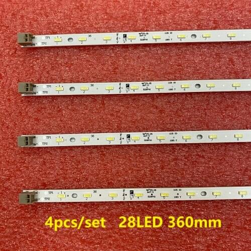 4pcs/set 28LED 360mm LED backlight For E129741 32PFL6606H/60 32HFL5573D GT0326-1 GT0326-2 GT0326-4 SHARP screen LK315D3LA63