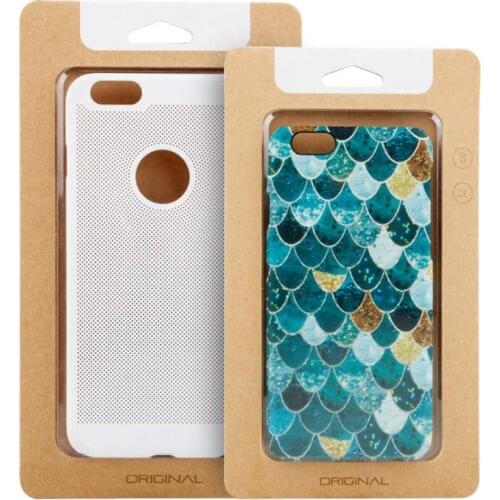 300Pcs/Lot Universal Mobile Phone Case Package Paper Kraft Brown Retail Packaging Box For Iphone 12 12Pro Max Wholesale SN3842