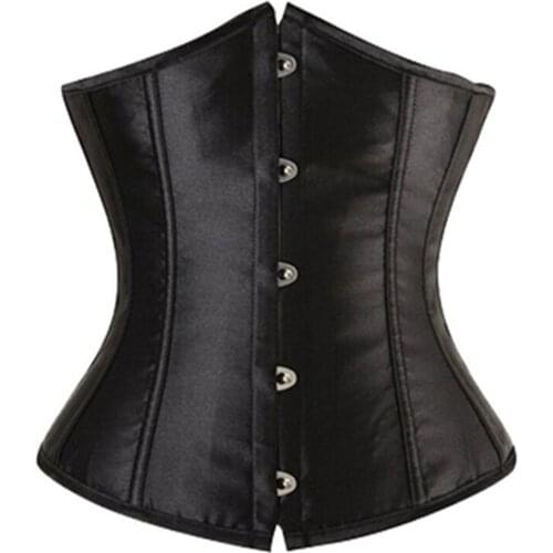 7 Colors Waist Control Underbust Corsets Bustiers Gothic Corselet Waist Cincher Slimming Plus Size S-6XL