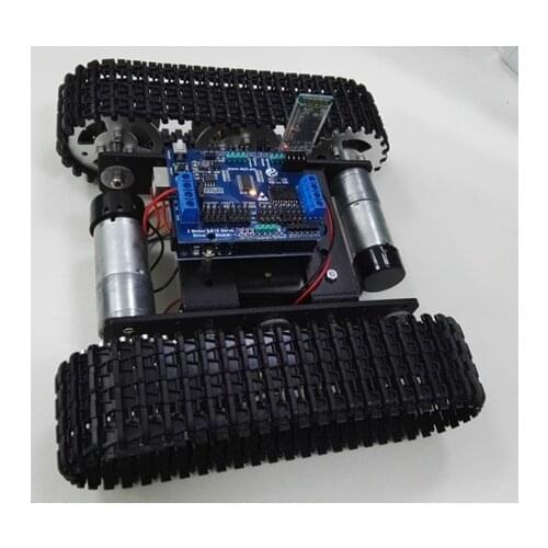 Arduino UNO Bluetooth WiFi Remote Control Car Kit Metal crawler tank chassis DIY intelligent robot