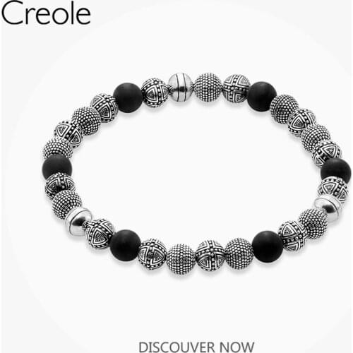 Strand Bracelet Cross Kathmandu,2019 Fashion Jewelry 925 Sterling Silver Punk Unisex Glamorous Rebels Gift For Men Women